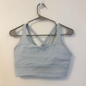LIGHT BLUE LONGLINE SPORTSBRA LULULEMON 8